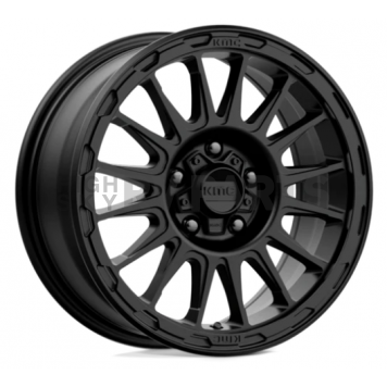 KMC Wheel 18 Diameter 18 Offset Aluminum Black Single