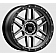 KMC Wheel 20 Diameter 18 Offset Aluminum Black With Gray Tinted Lip Single