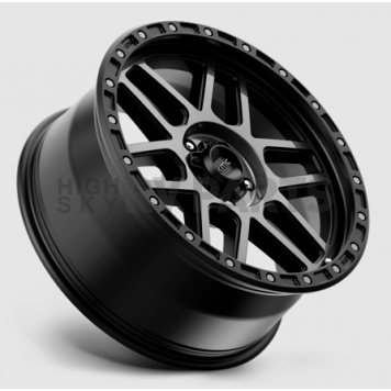 KMC Wheel 20 Diameter 18 Offset Aluminum Black With Gray Tinted Lip Single-1