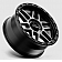 KMC Wheel 20 Diameter 18 Offset Aluminum Black With Gray Tinted Lip Single