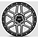 KMC Wheel 20 Diameter 18 Offset Aluminum Black With Gray Tinted Lip Single