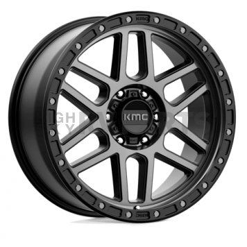 KMC Wheel 20 Diameter 18 Offset Aluminum Black Single - KM54429068418