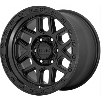 KMC Wheel 17 Inch Diameter 0 Offset Aluminum Black Single - KM54478550700