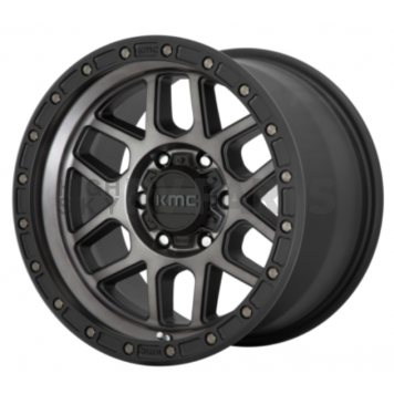 KMC Wheel 17 Inch Diameter 18 Offset Aluminum Black Single - KM54479050418