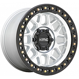KMC Wheel KM549 - 20 x 9 Natural With Black Lip - KM54929068500