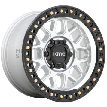 KMC Wheel KM549 - 20 x 9 Natural With Black Lip - KM54929068500
