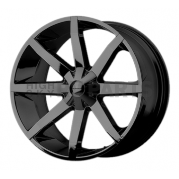 KMC Wheel KM651 Slide - 22 x 9.5 Black - KM65122966338