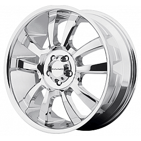 KMC Wheel 22 Diameter 35 Offset Aluminum Silver Single - KM67322962235