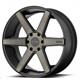 KMC Wheel 24 Diameter 30 Offset Aluminum Black Single - KM70424968930