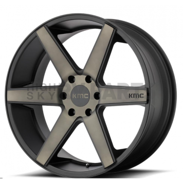 KMC Wheel 24 Diameter 30 Offset Aluminum Black Single - KM70424968930
