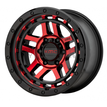KMC Wheel 17 Inch Diameter -12 Offset Aluminum Black Single - KM54079050912N