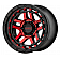 KMC Wheel KM540 Recon 18 x 8.5 Black With Natural Red Tinted Face - KM54088568900