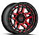 KMC Wheel KM540 Recon 18 x 8.5 Black With Natural Red Tinted Face - KM54088568900