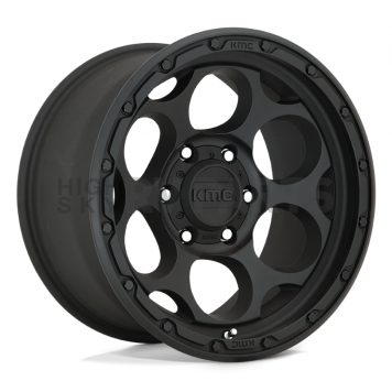 KMC Wheel 17 Inch Diameter 0 Offset Aluminum Black Single - KM54178568700