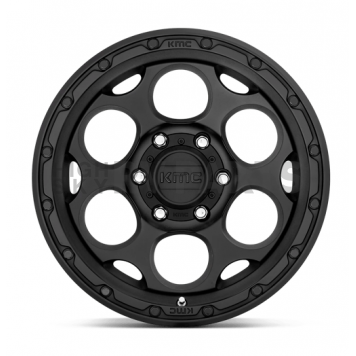 KMC Wheel 17 Inch Diameter 0 Offset Aluminum Black Single - KM54178568700-2