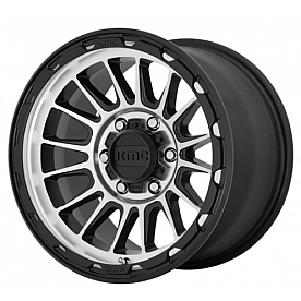 KMC Wheel KM542 Impact 17 x 8.5 Black With Natural Face - KM54278568500