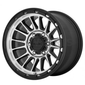 KMC Wheel 17 Inch Diameter 18 Offset Aluminum Black Single - KM54279050518