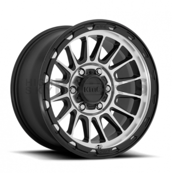 KMC Wheel KM542 Impact 17 x 8.5 Black With Natural Face - KM54278568500-1