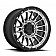 KMC Wheel KM542 Impact 17 x 8.5 Black With Natural Face - KM54278568500