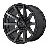 KMC Wheel XD847 Outbreaks 18 x 9 Black With Gray Tinted Accents - XD84789068412