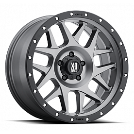 KMC Wheel 16 Inch - 6 x 5.5 Inch Bolt Pattern - 0 Offset Aluminum Gray Single - XD12768068400