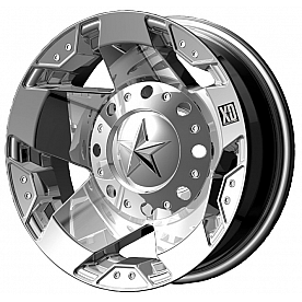 KMC Wheel XD775 Rockstar 20 x 10 Silver - XD77521067224