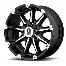 KMC Wheel Badlands XD779 - 20 x 9 Black With Natural Accents - XD77929087318