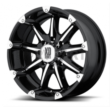 KMC Wheel Badlands XD779 - 20 x 9 Black With Natural Accents - XD77929087318