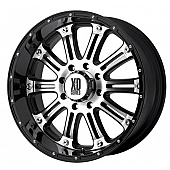 KMC Wheel Hoss XD795 - 20 x 9 Black With Natural Accents - XD79529087812N