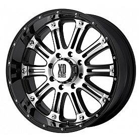 KMC Wheel Hoss XD795 - 20 x 9 Black With Natural Accents - XD79529068818