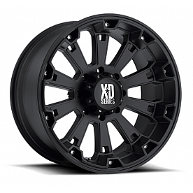 KMC Wheel 17 Inch Diameter 0 Offset Aluminum Black Single - XD80079063700