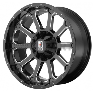 KMC Wheel XD806 Bomb - 18 x 9 Black With Natural Accents - XD80689066330