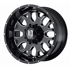 KMC Wheel Menace XD808 - 20 x 10 Black With Natural Accents - XD80821068324N