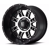 KMC Wheel XD809 Riot - 20 x 9 Black With Natural Accents - XD80929087718
