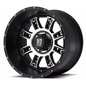 KMC Wheel XD809 Riot - 20 x 10 Black With Natural Accents - XD80921068724N