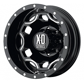 KMC Wheel 17 Inch Diameter 111 Offset Aluminum Black Single - XD81476089399