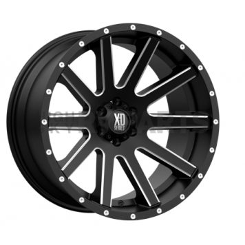 KMC Wheel 17 Inch Diameter 30 Offset Aluminum Black Single - XD81879068930