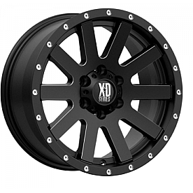 American Racing Wheels Heist 22 x 10 Satin Black With Milled Spokes - XD81822063912