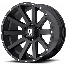 KMC Wheel Heist XD818 - 20 x 9 Black With Natural Flange - XD81829058730