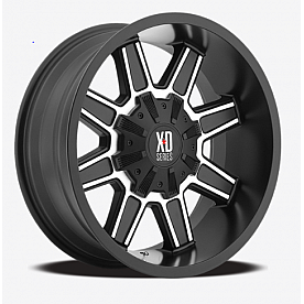 KMC Wheel XD823 Trap - 20 x 12 Black With Natural Face - XD82321235544N
