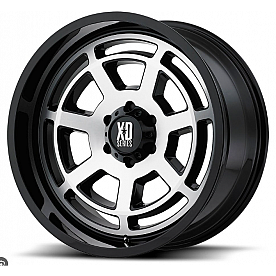 KMC Wheel XD824 Bones - 20 x 9 Black With Natural Face - XD82429080518