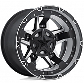 KMC Wheel XD827 Rock Star III 20 x 10 Black With Natural Spokes Aluminum - XD82721087524N