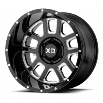KMC Wheel XD828 - 20 x 9 Black With Natural Accents - XD82829087312N