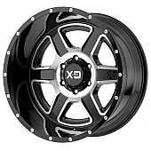 KMC Wheel 20 Diameter -12 Offset Aluminum Black Single - XD83229068512N