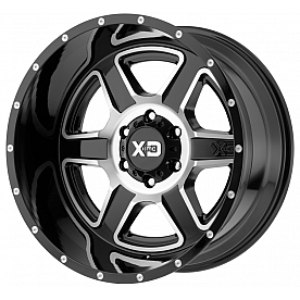 KMC Wheel 20 Diameter -12 Offset Aluminum Black Single - XD83229068512N