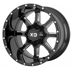 American Racing Wheels Mammoth - 22 x 10 Gloss Black With Milled Spokes - XD83822067312