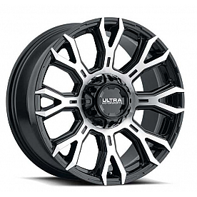 Ultra Wheel 123 Scorpion - 17 x 9&nbsp;Black With Natural Accents - 123-7935U+12