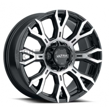 Ultra Wheel 123 Scorpion - 17 x 9 Black With Natural Accents - 123-7935U+18