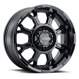 Ultra Wheel Commander 124 - 17 x 9&nbsp;Black - 124-7935BK+12