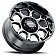 Ultra Wheel Commander 124 - 17 x 9 Black With Diamond Cut Face - 124-7935U+12